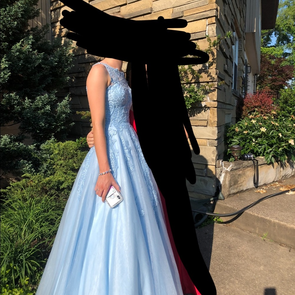 JVINI baby blue prom dress size 0 PRICE NEGOTIABLE
